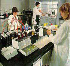 modern chemical processing lab