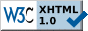 validated xhtml icon
